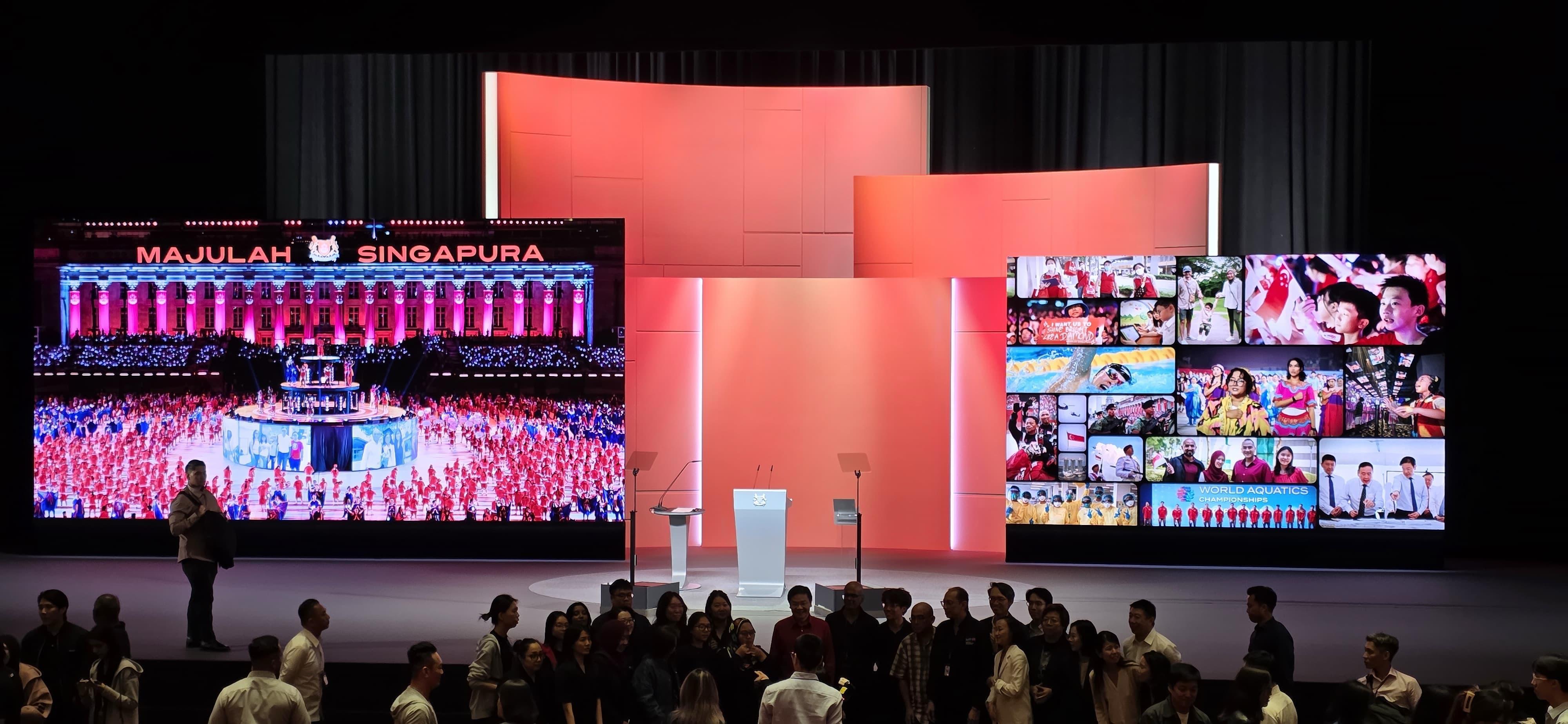 2025年新加坡总理动员大会 P3.91室内租赁屏 30平